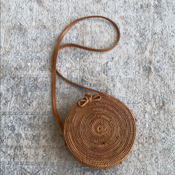 Handbags - COPY - Wicker Crossbody Bag